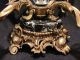 Large Antique Hollywood Regency Cut Crystal,  Brass,  And Marble Centerpiece Metalware photo 1