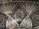Large Antique Hollywood Regency Cut Crystal,  Brass,  And Marble Centerpiece Metalware photo 6