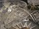 Large Antique Hollywood Regency Cut Crystal,  Brass,  And Marble Centerpiece Metalware photo 8