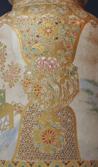 Magnificent Antique Japanese Satsuma Vase Edo / Meiji Period 1800 ' S Ceramic photo