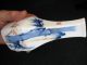 Japanese Antique 100 Year Old Ceramic Sake Carafe Bamboo Bird Tokuri Vase Vases photo 10
