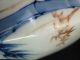 Japanese Antique 100 Year Old Ceramic Sake Carafe Bamboo Bird Tokuri Vase Vases photo 6