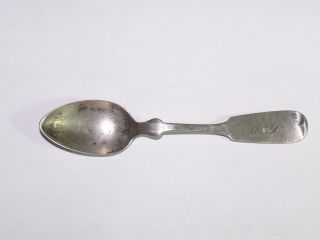 Antique Coin Silver Spoon - William Wallace Willard - Mid 1800 ' S - Pre - Civil War? photo