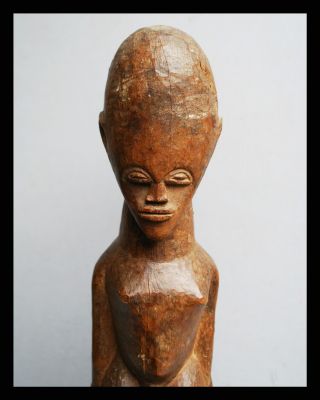 An Otherworldly Tall Thil Figure With Egg Shaped Head,  From Burkina Faso photo