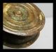 A Patina Rich Rare Circular 18thc Akan Gold Dust Container Other photo 1