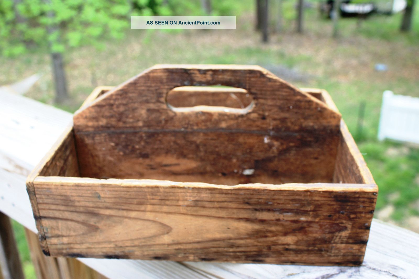 Antique Wooden Tool Caddy