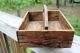 Antique - Wooden Box Cutlery Tote Or Tool Caddy Primitives photo 4