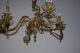 Lovely - Antique French Gilt Bronze 4 - Light Chandelier With Cherub Chandeliers, Fixtures, Sconces photo 1