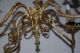 Lovely - Antique French Gilt Bronze 4 - Light Chandelier With Cherub Chandeliers, Fixtures, Sconces photo 3