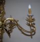 Lovely - Antique French Gilt Bronze 4 - Light Chandelier With Cherub Chandeliers, Fixtures, Sconces photo 4
