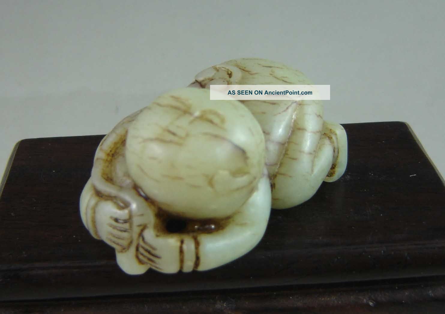 Chinese Old Jade Carved Urchin Pendant Necklaces & Pendants photo