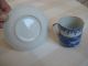 Antique Chinese Blue And White Porcelain Demitasseteacup And Saucer - Delicate - Glasses & Cups photo 11