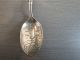 Mauser Gorham Sterling Silver Baby Spoon W/ Stork Birth Record 1907 May 15 1908 Gorham, Whiting photo 1