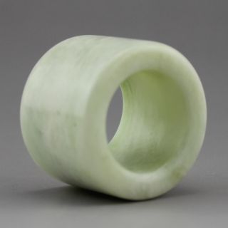 Chinese Classical Hand Carved Jade Ring 1824 photo