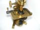 Brass Microscope By Pillischer Of London C.  1860 With Accessories Other photo 4