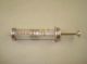 Vintage Old Glass & Brass Syringe 10ml With Metal Box Sterilizer Other photo 1