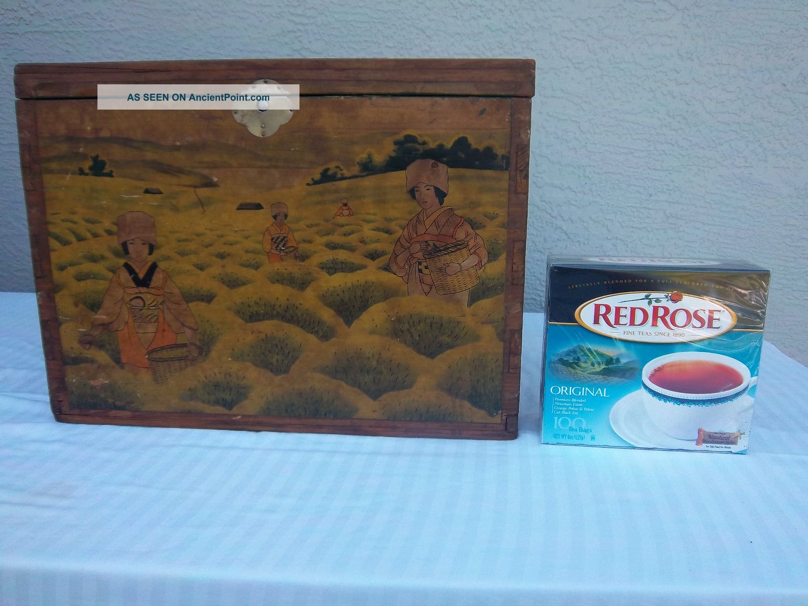 Japanese Tea Chest Wood And Tin Lined Other photo