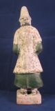 Antique Chinese Terra Cotta W/paint Of A Warrior Ancient And Rare Men, Women & Children photo 4
