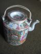 Antique Ming Dynasty Chinese Hand Painted Ceramic Tea Pot Teapots photo 1
