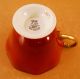 Foley Eb – Red Cup & Saucer,  Flowers Inside,  Gold Trimmed,  3007 Made In England Cups & Saucers photo 4