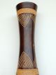 Art Vintage Old Wooden Wood Hand Carved Decorative Tall Flower Rose Vase 12 Inch Other photo 2