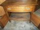 Antique Completely Restored Oak Hotel Washstand With Mirror Chest Dresser No Res 1800-1899 photo 3