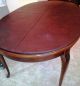 Solid Mahogany Oblong Dinning Table With Extent Leaf And Heat Resistant Pad Post-1950 photo 1
