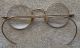 Antique Eye Glasses Gold Round Windsor Lenses Marked B&l Bausch & Lomb W Case Optical photo 2
