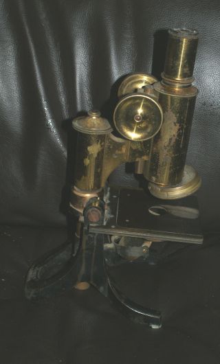 Swift Antique Microscope,  Solid Brass photo