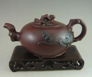 Fine Chinese Yixing Stoneware Teapot photo
