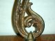 Antique Dolphin Gilded Plant Stand ? Cast Iron Scroll Strawberry Stand Pat Pend Metalware photo 3