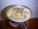 Antique Dolphin Gilded Plant Stand ? Cast Iron Scroll Strawberry Stand Pat Pend Metalware photo 6