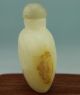 Chinese Xiuyan Jade Hand - Carved Intaglio Pattern The Bird Patterns Snuff Bottle Snuff Bottles photo 2
