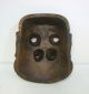 D827: Japanese Old Wood Carving Ware Dharma Mask With Wonderful Atmosphere Masks photo 4