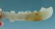 Chinese Xiuyan Jade Hand - Carved,  Statues Dragon Sword Handle Sword Long 12.  8cm Other photo 1