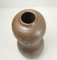 E600: Japanese Old Tanba Pottery Ware Gourd Shape Flowet Vase Which Chokunyu Had Vases photo 2