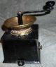 Antique/vintage Coffee Grinder Mill Kenrick & Sons Brass Cast Iron Wood Knob On Primitives photo 7