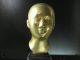 Vintage South Vietnamese Bronze Head Bust Of A Woman Statue Indochina Post 1940 Statues photo 1