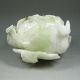 Hand - Carved Chinese Natural Jade Statue - Fortune Cabbage Other photo 3