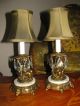 2 Vtg French Cherub Chandelier Candelabras Crystal Table Lamp Light Fixtures Old Chandeliers, Fixtures, Sconces photo 10