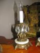 2 Vtg French Cherub Chandelier Candelabras Crystal Table Lamp Light Fixtures Old Chandeliers, Fixtures, Sconces photo 3
