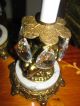 2 Vtg French Cherub Chandelier Candelabras Crystal Table Lamp Light Fixtures Old Chandeliers, Fixtures, Sconces photo 7