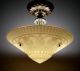 Antique Victorian Art Deco Semi Flush Mount Vintage Ceiling Lamp Light Fixture Chandeliers, Fixtures, Sconces photo 7