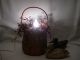 Vintage Basket Lamp Accent Light - Home Decor Primitives photo 4