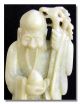 Chinese Old Jade Longevity Statue Carved Stone Nephrite Antique Good Fortunes Nr Other photo 4