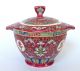 Vintage Red Chinese Tea Set Teapot,  Creamer,  Sugar Bowl,  Cups & Saucers Teapots photo 2