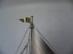 Finest Quality Antique Signed Japanese Sterling Silver Model Yacht Ship By Seki Other photo 8