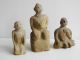 3 Old Clay Earthenware Men Sculptures Statues Figures 462grams Thailand Asia Statues photo 2