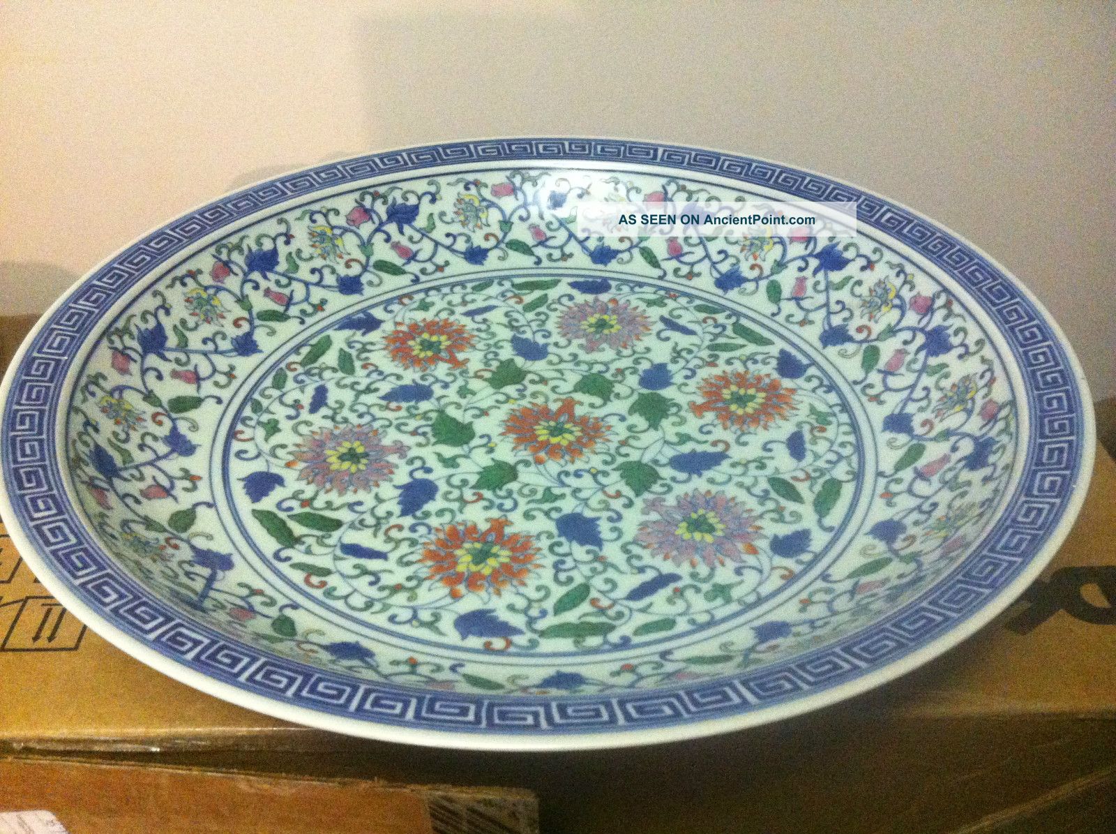 Rare Chinese Extra - Large Famille Rose Porcelain Plate With Yongzheng Mark Plates photo