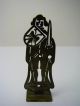 A Handmade Brass Figurine Medieval Figure Of Roland From Bremen German 19th Cent Metalware photo 3